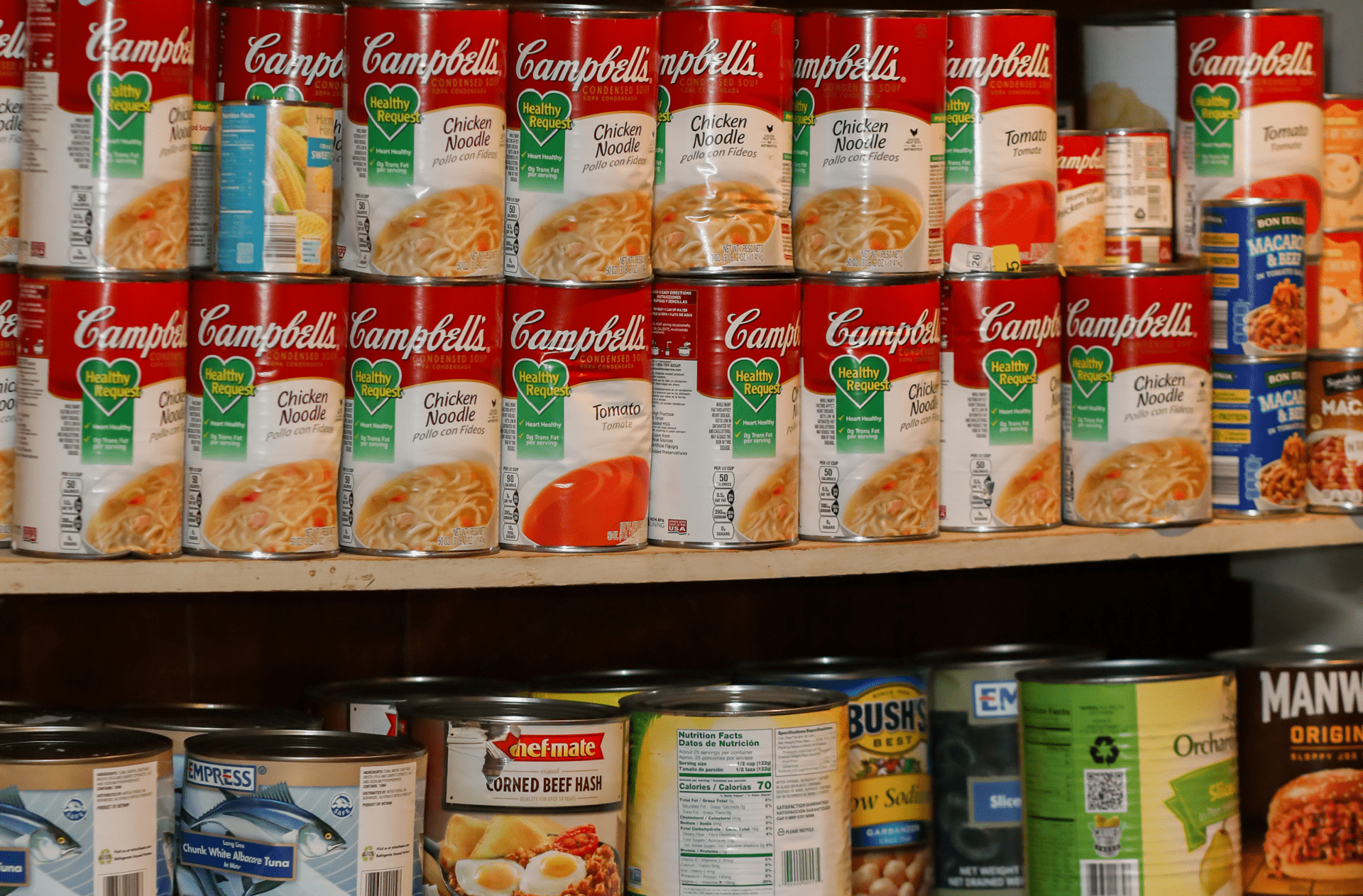 canned food items