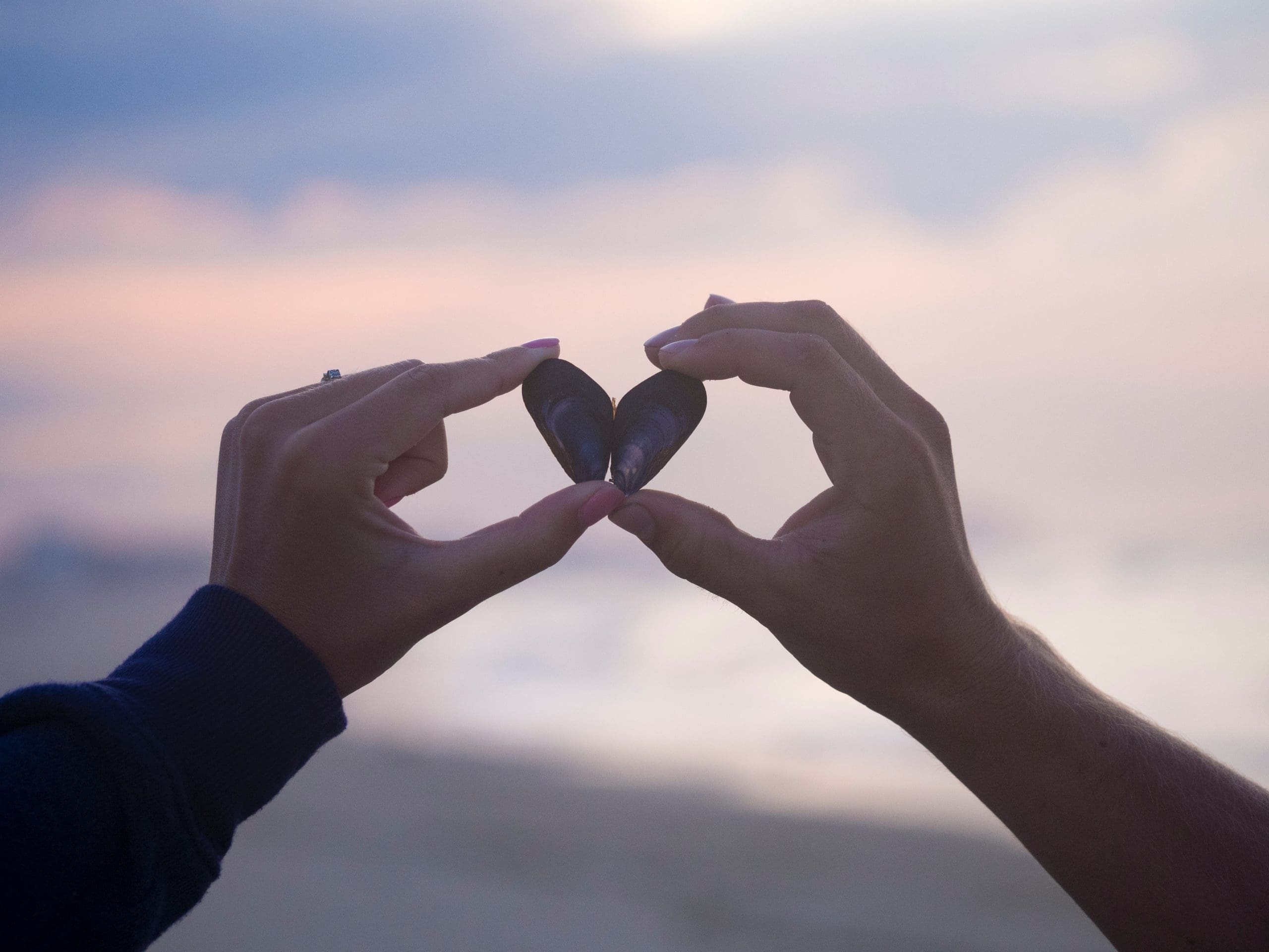 aaron-burden-eZrIiv5bKxY-unsplash hands holding matching rocks from the beach