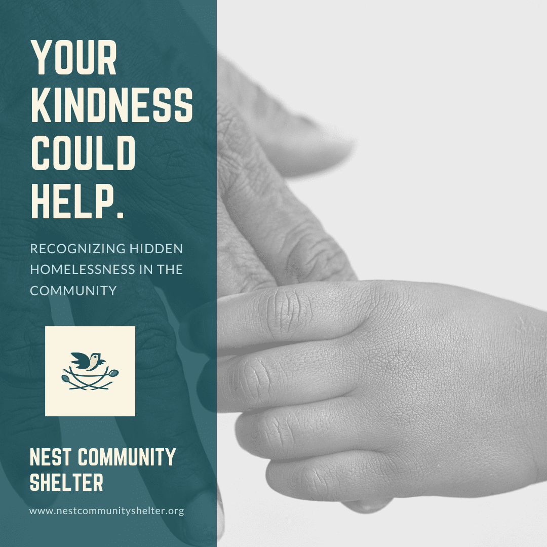 Red and Black Hands Homeless Poster
