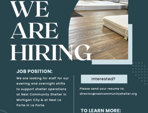 Make a Real Difference: Part-Time Positions Available at Nest Community Shelter and Nest La Porte